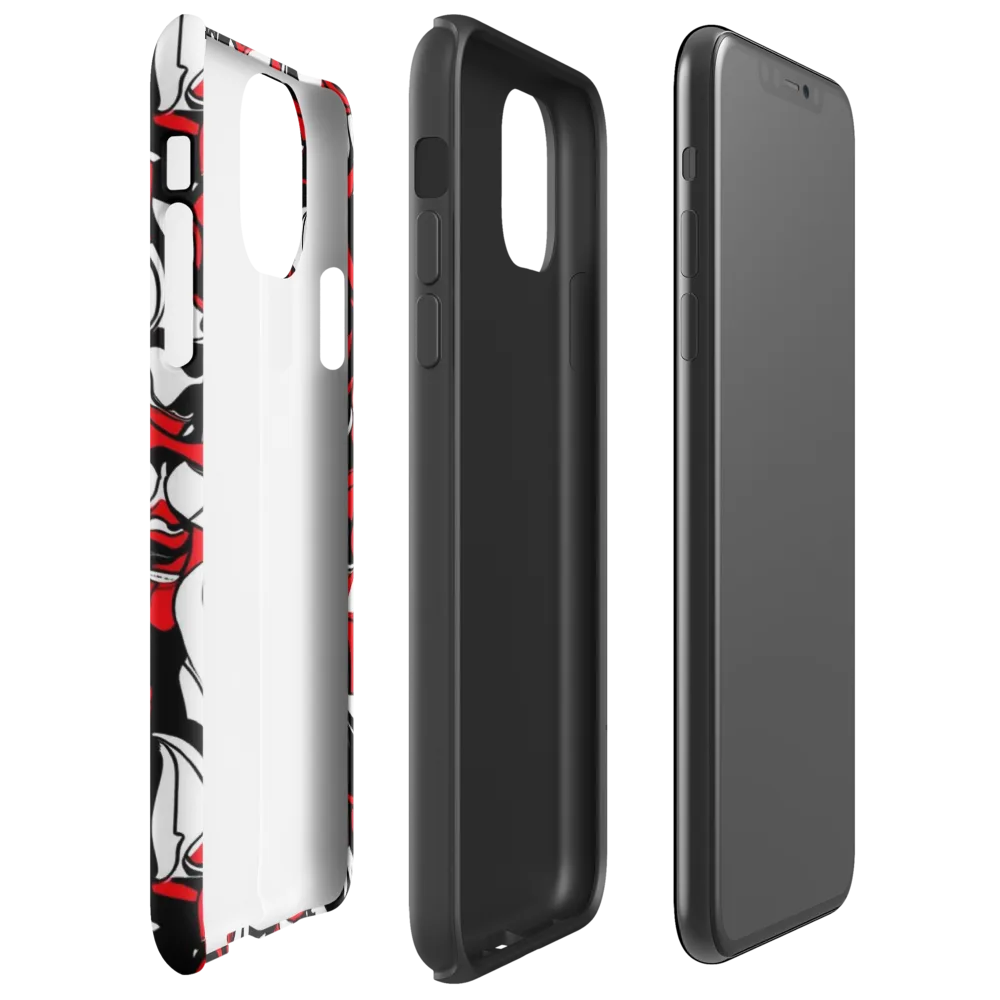 Devil's Doodle on Tough Case for iPhone® — Right