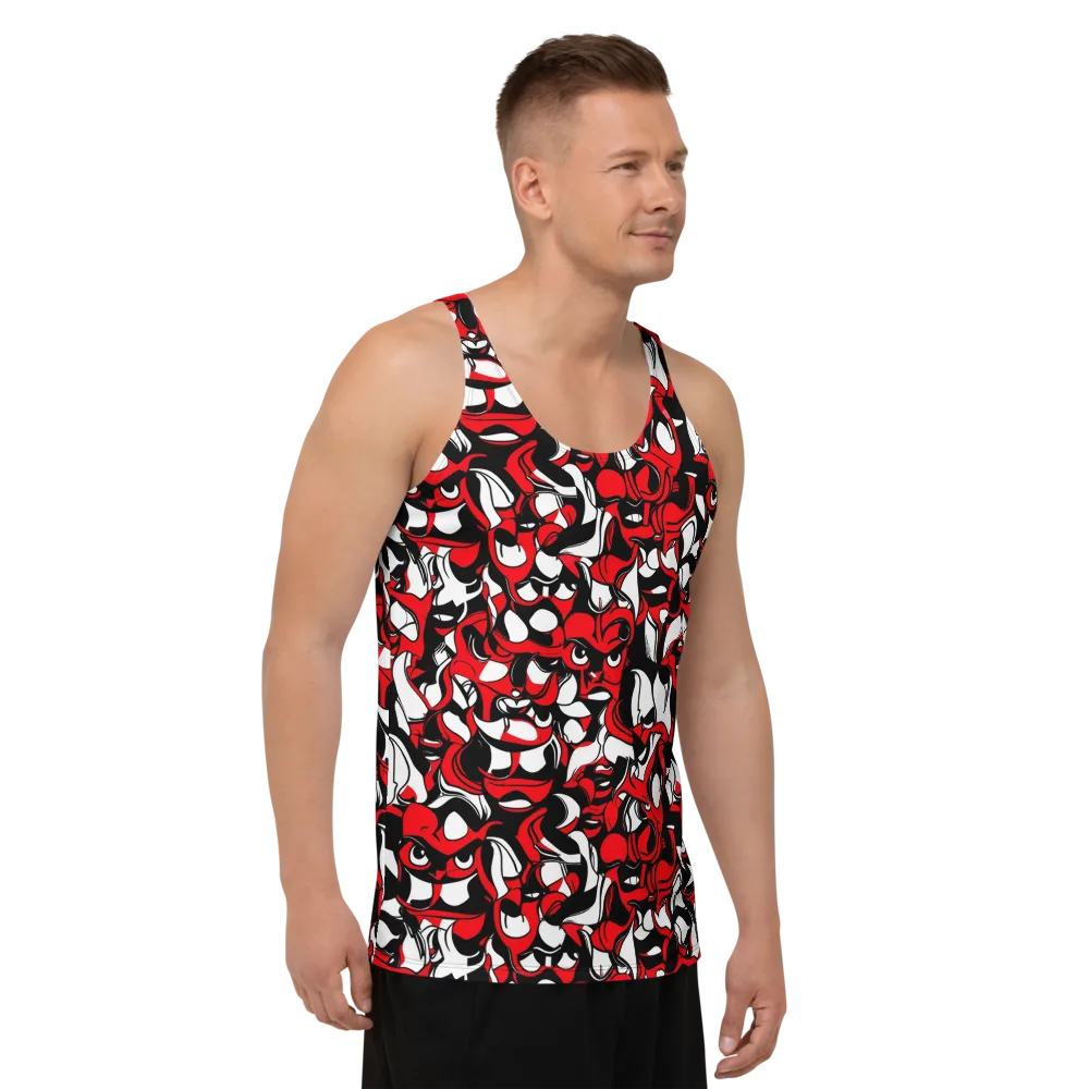 Devil's Doodle on Men's Tank Top — Right Front