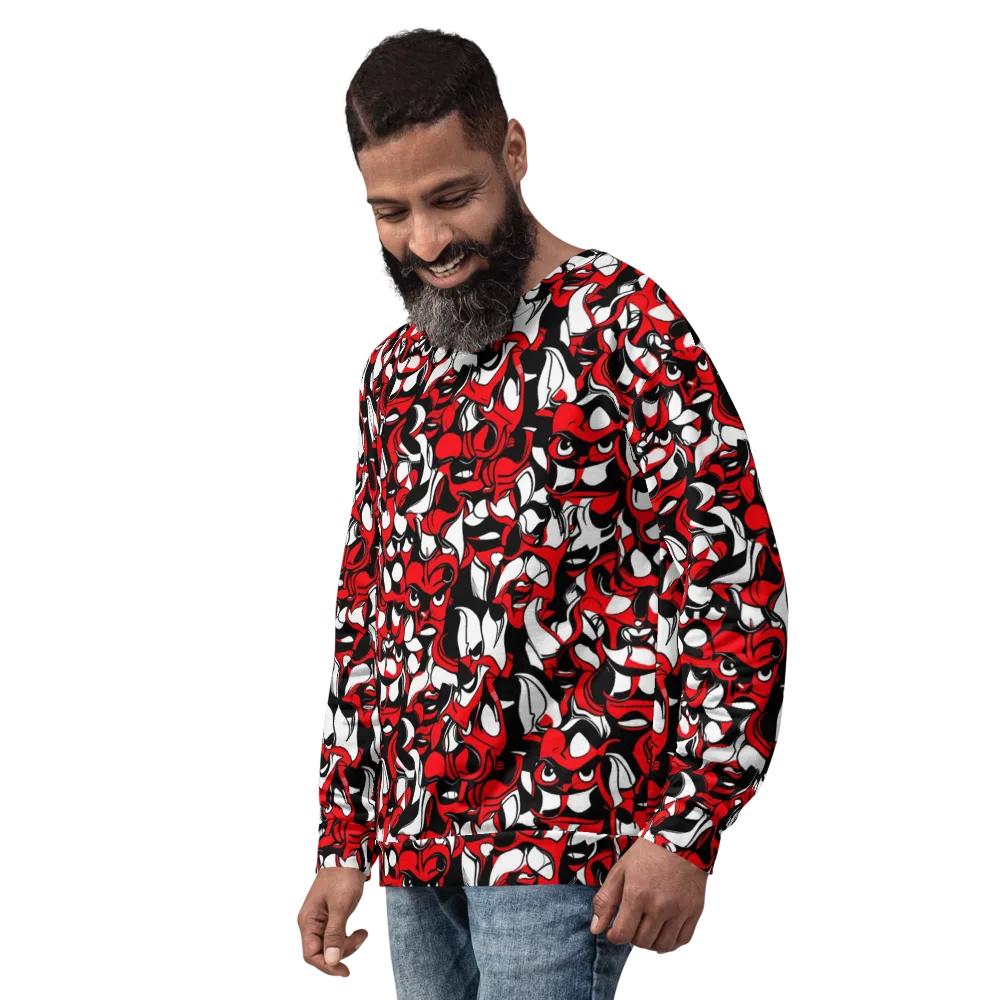 Devil's Doodle on Sweatshirt — Left Front