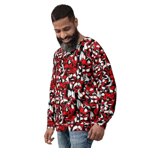 Devil's Doodle on a Sweatshirt