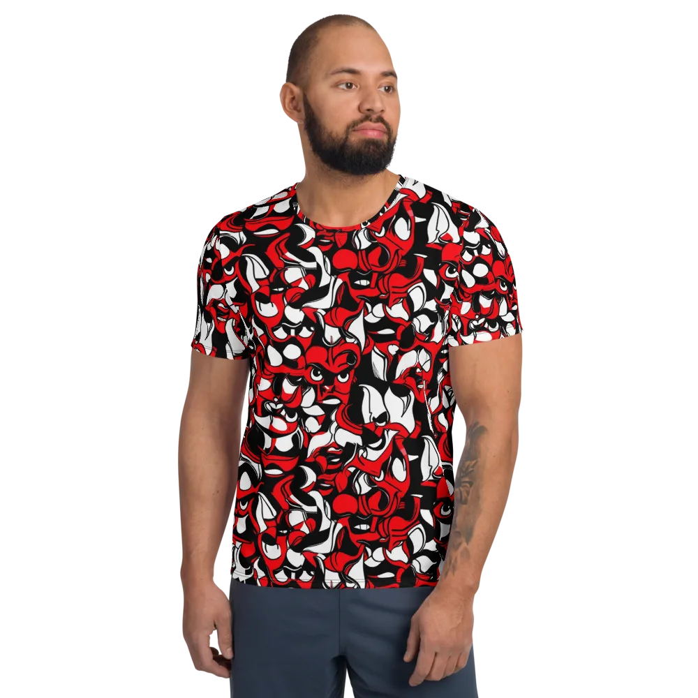 Devil's Doodle on Men's Athletic T-Shirt — Front