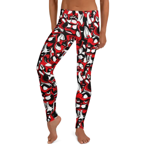 Devil's Doodle on a Leggings