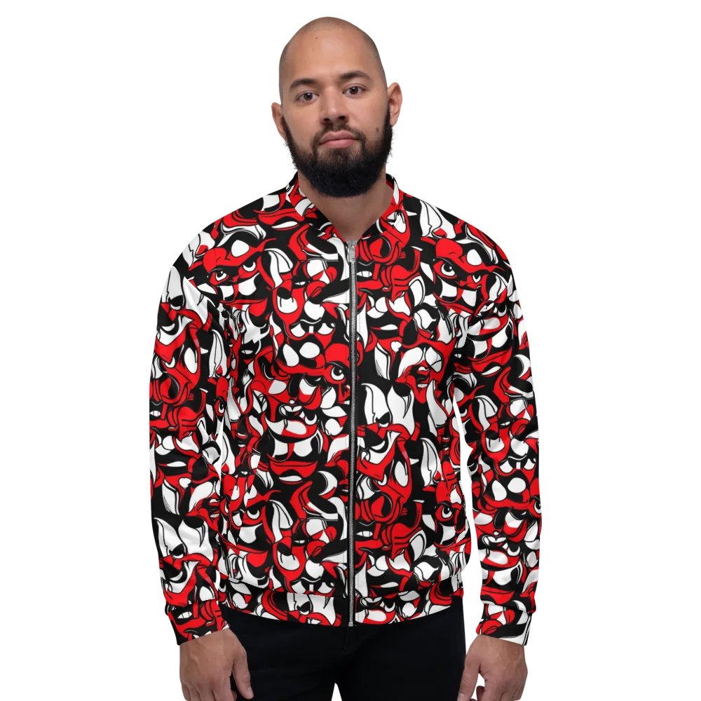 Devil's Doodle on Bomber Jacket — Front