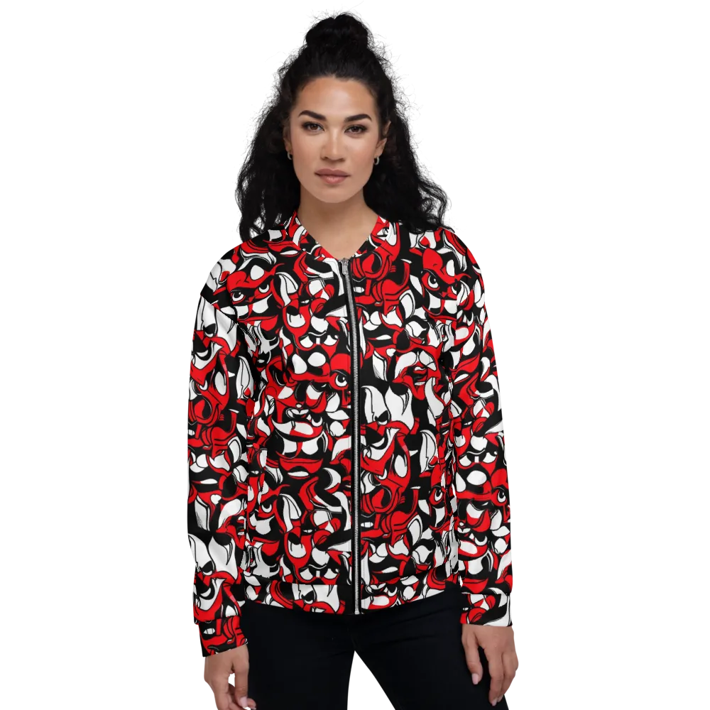 Devil's Doodle on Bomber Jacket — Front