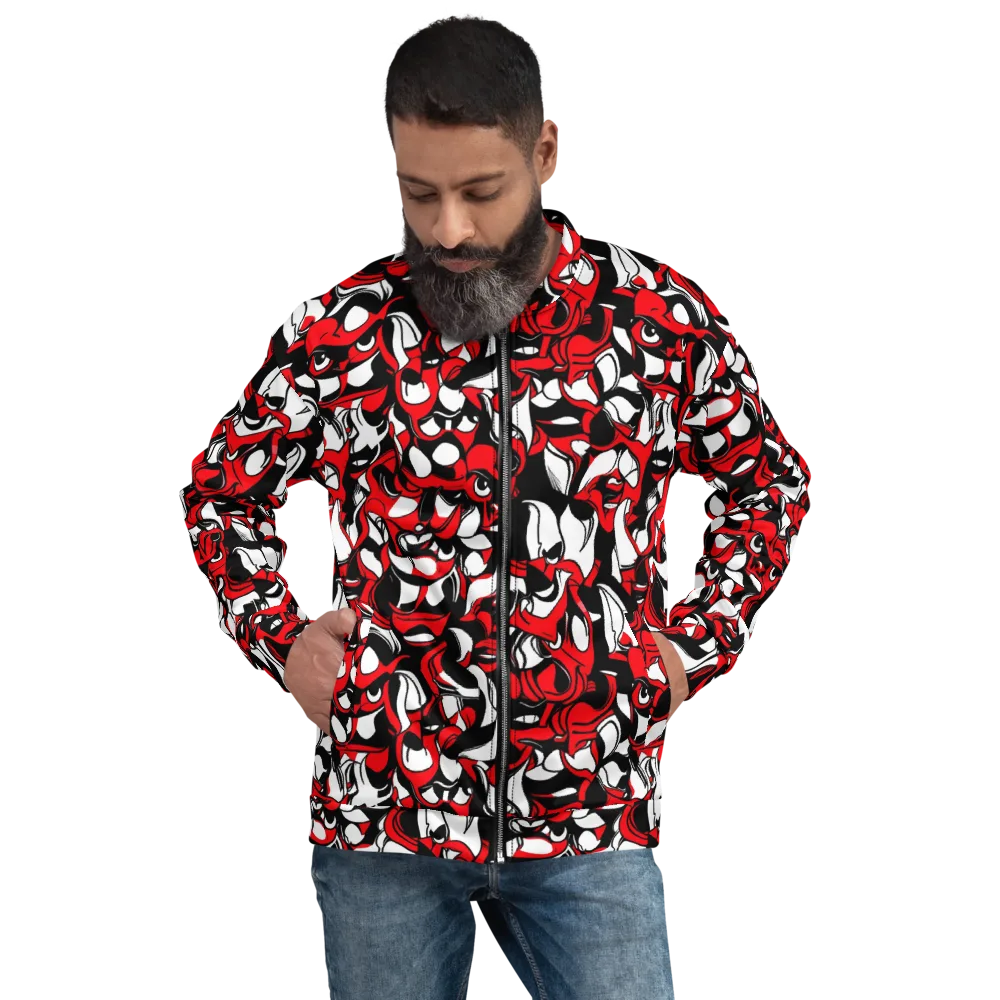 Devil's Doodle on Bomber Jacket — Front