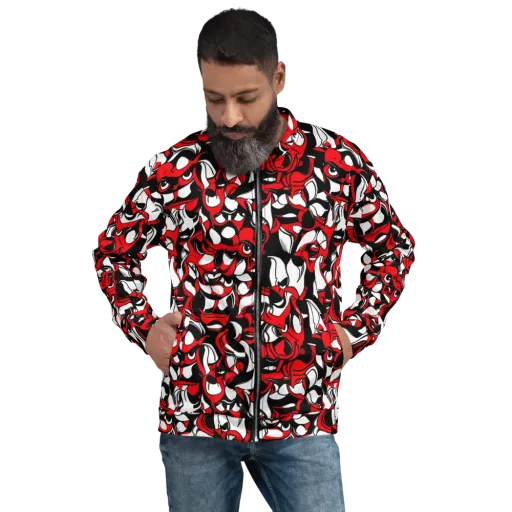 Devil's Doodle on a Bomber Jacket