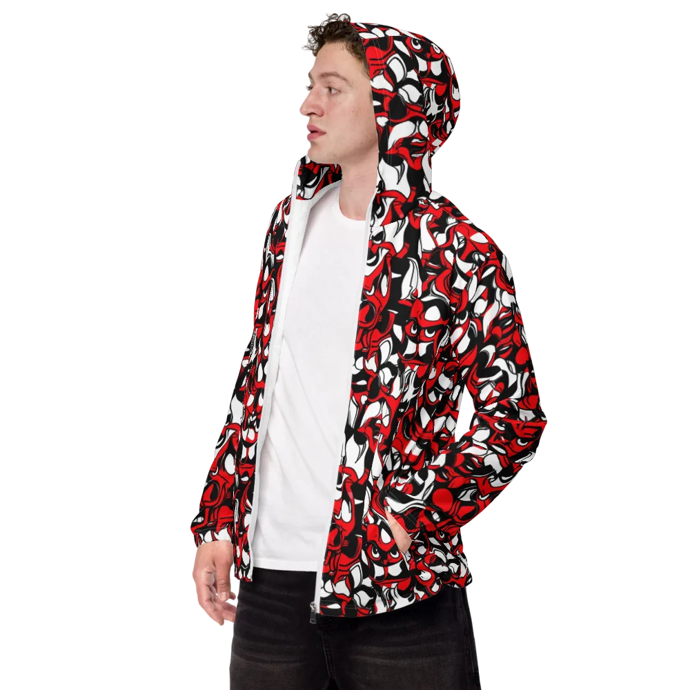 Devil's Doodle on Men's Windbreaker — Left Front