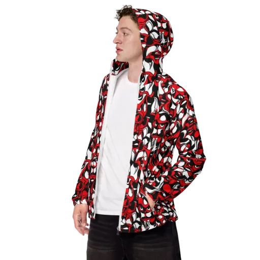 Devil's Doodle on a Men's Windbreaker