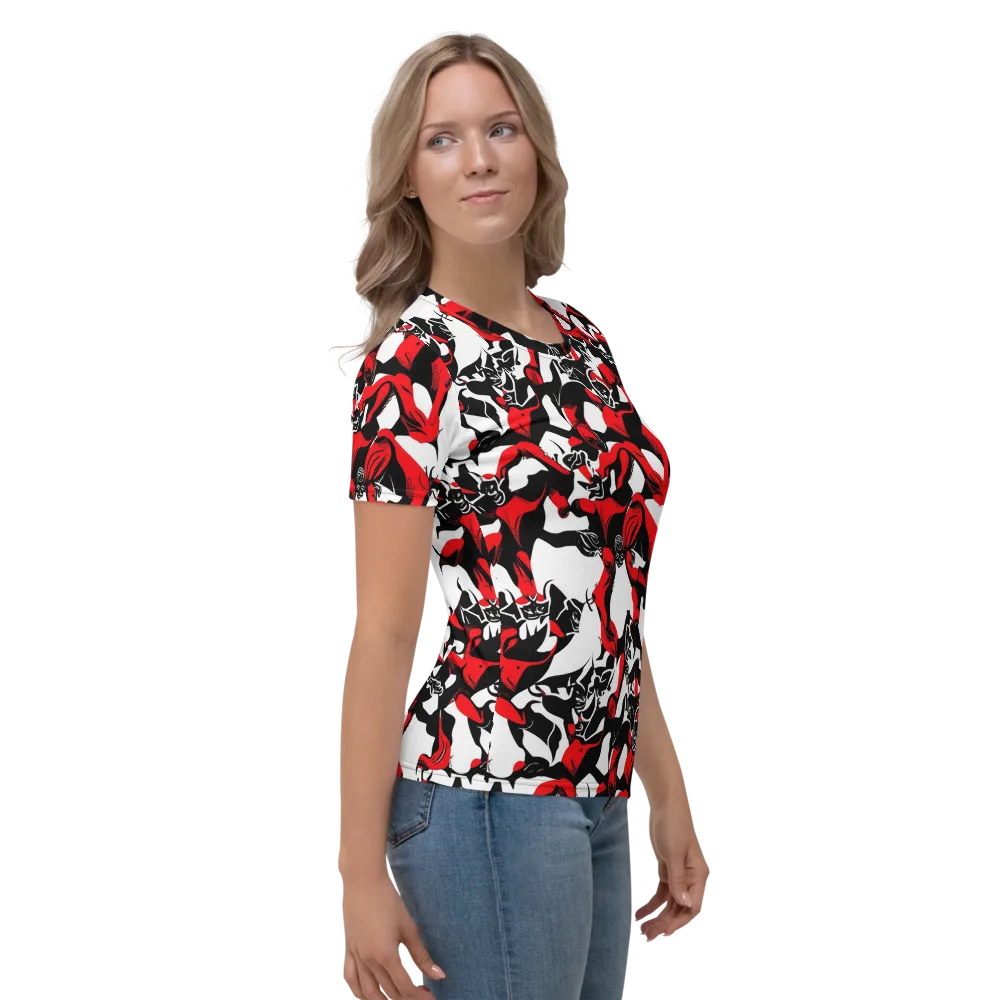 Redline Revelry on Women's Crew Neck T-Shirt — Right