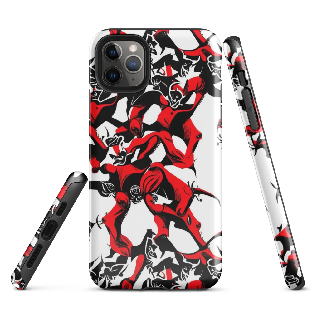 Redline Revelry on Tough Case for iPhone® — Front