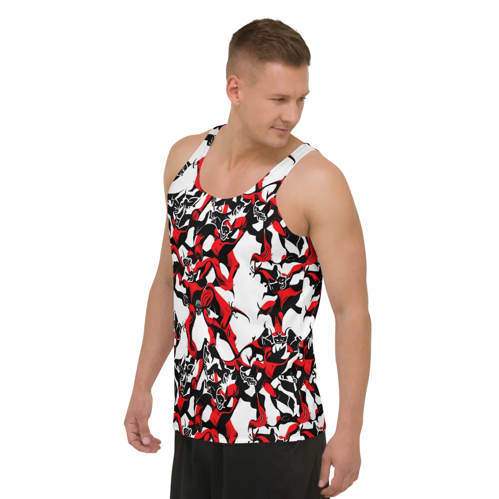 Redline Revelry on Men's Tank Top — Left Front