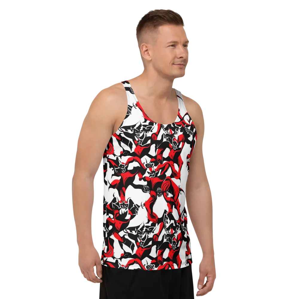 Redline Revelry on Men's Tank Top — Right Front
