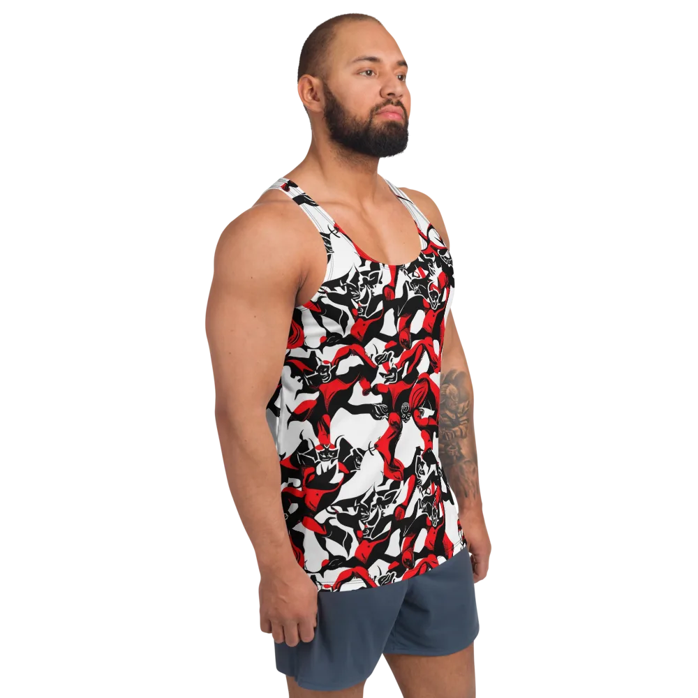Redline Revelry on Men's Tank Top — Right Front