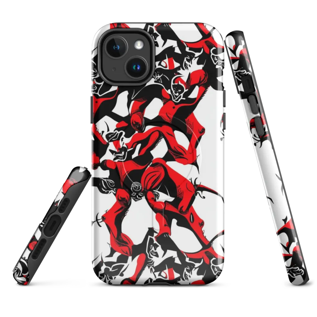 Redline Revelry on MagSafe Tough Case for iPhone® — Front