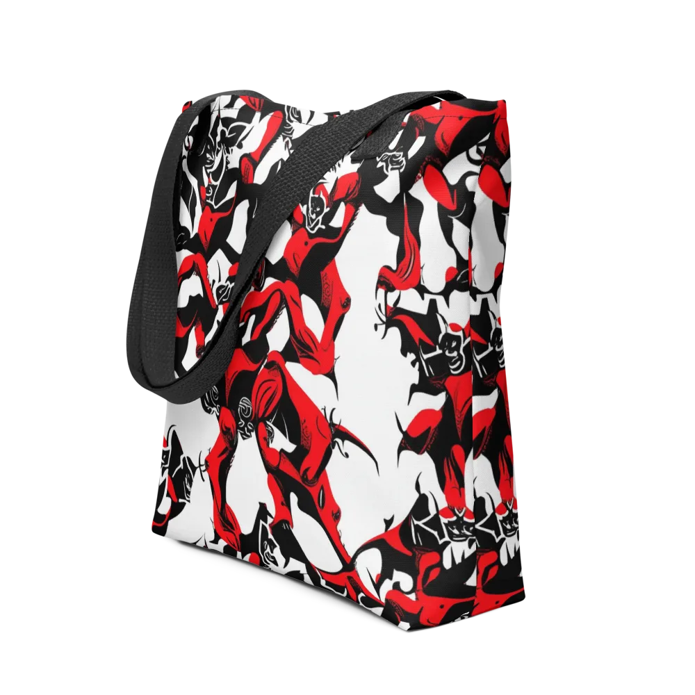 Redline Revelry on Tote Bag — Front