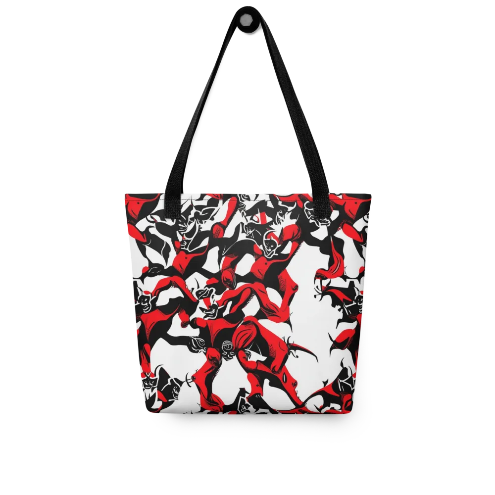Redline Revelry on Tote Bag — Front