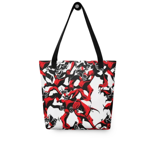Redline Revelry on a Tote Bag