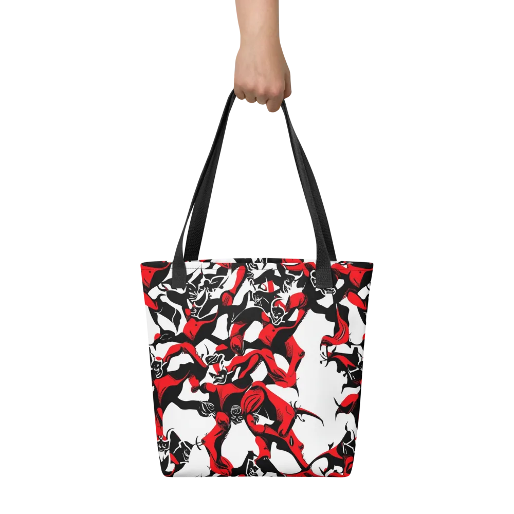 Redline Revelry on Tote Bag — Front