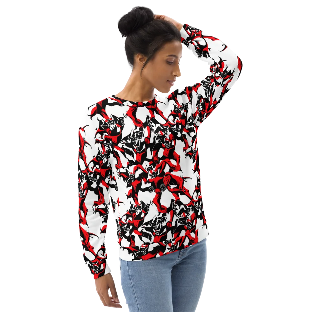 Redline Revelry on Sweatshirt — Right Front