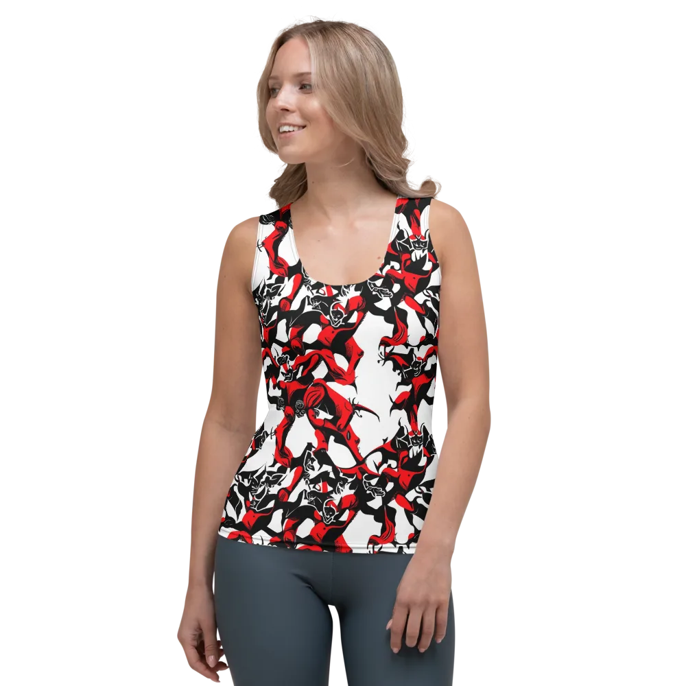 Redline Revelry on Women's Tank Top — Front