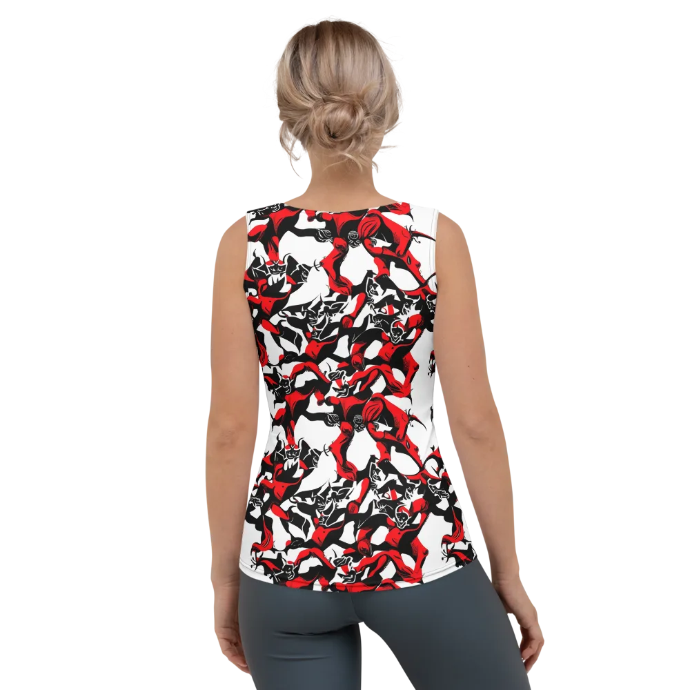 Redline Revelry on Women's Tank Top — Back