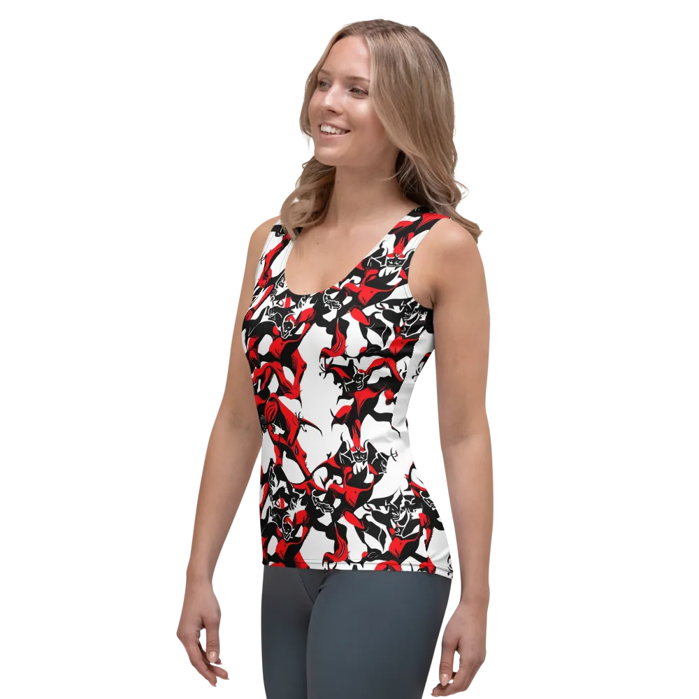 Redline Revelry on Women's Tank Top — Left Front