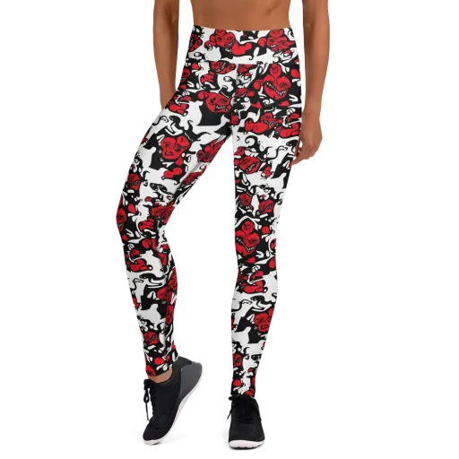 Devil’s Doodle on a Yoga Leggings