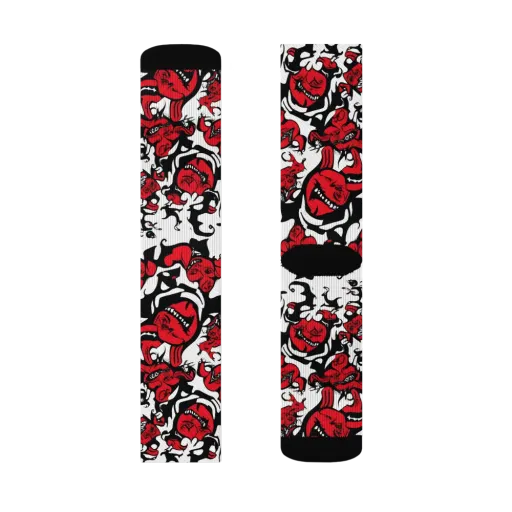 Devil’s Doodle on a Socks