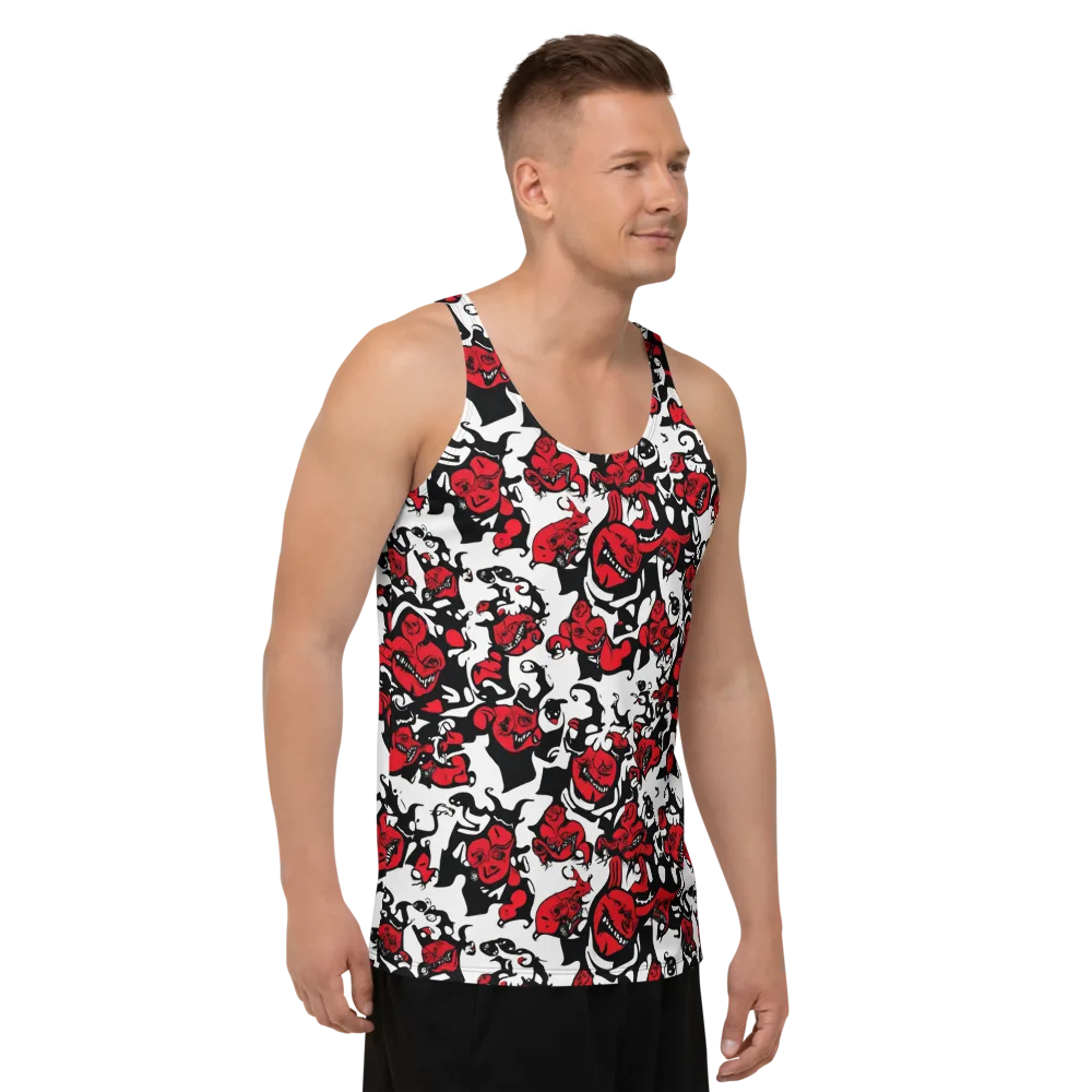 Devil’s Doodle on Men's Tank Top — Right Front