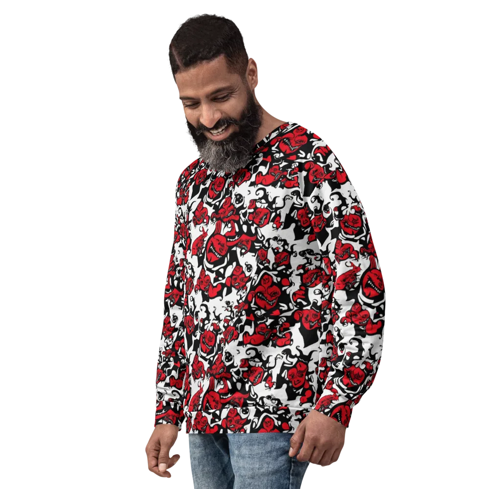 Devil’s Doodle on Sweatshirt — Left Front