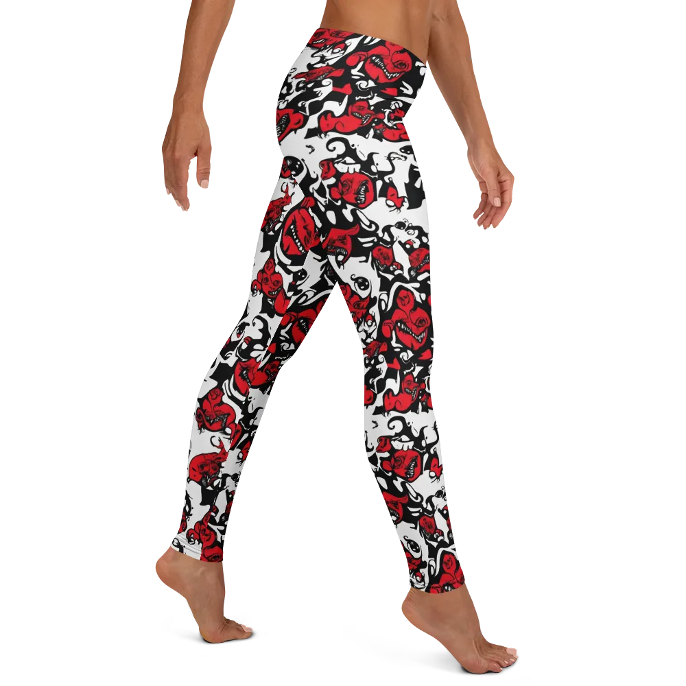 Devil’s Doodle on Leggings — Right