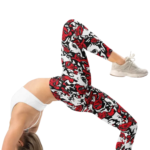 Devil’s Doodle on a Leggings
