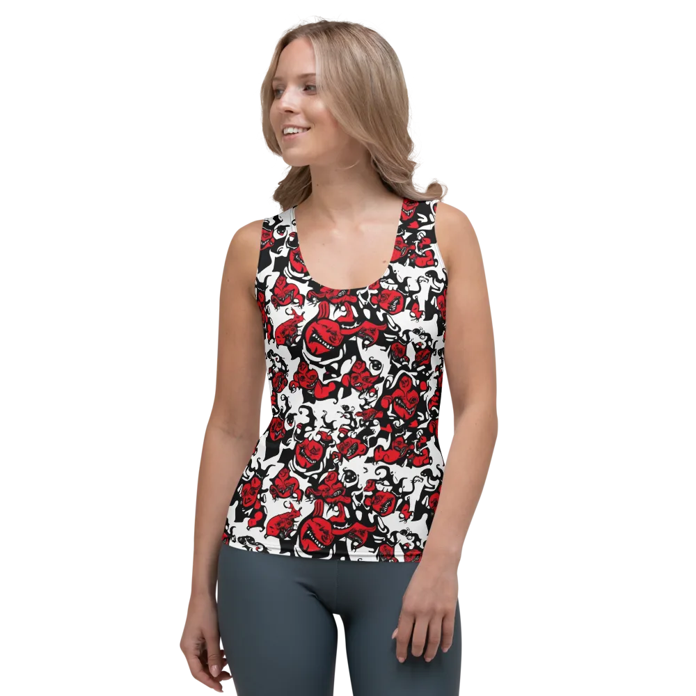 Devil’s Doodle on Women's Tank Top — Front