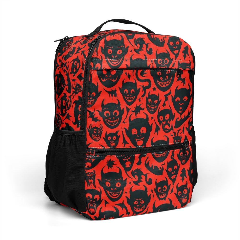 Midnight Mischief on Utility Backpack — Right Front