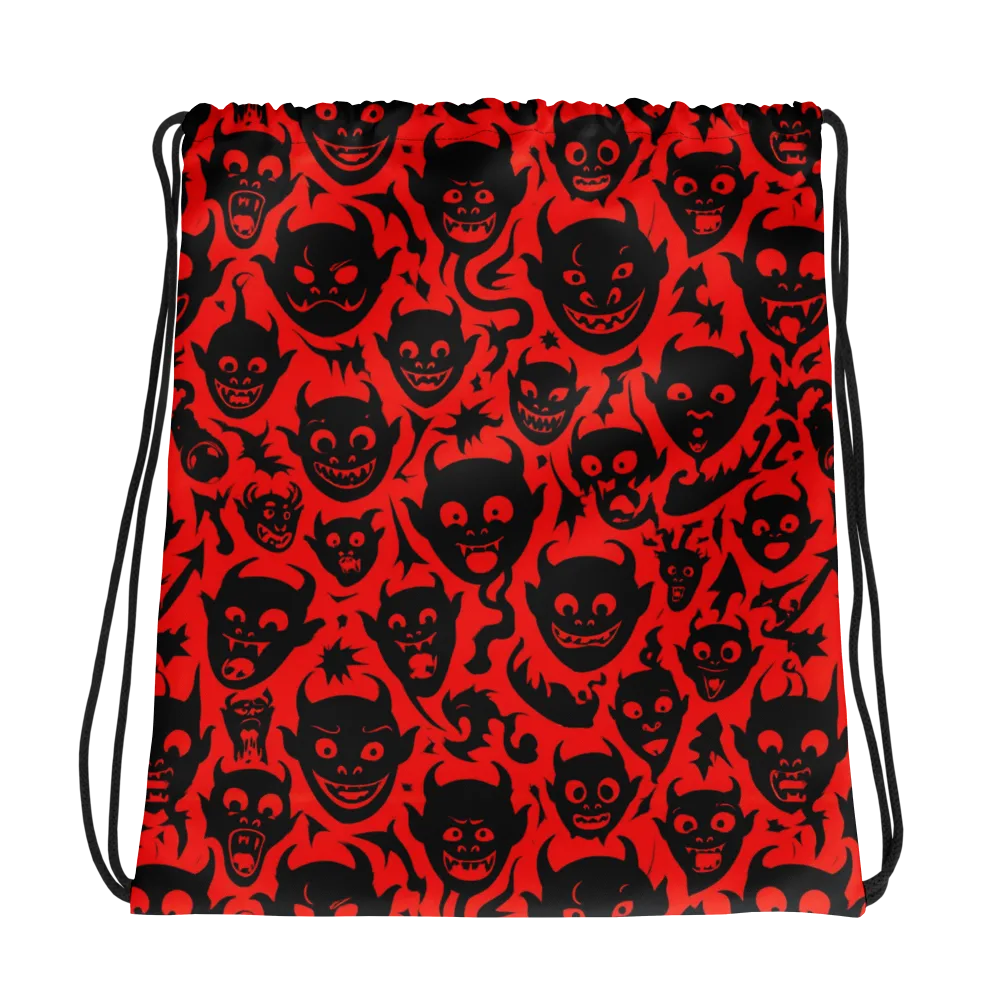 Midnight Mischief on Drawstring Bag — Photo