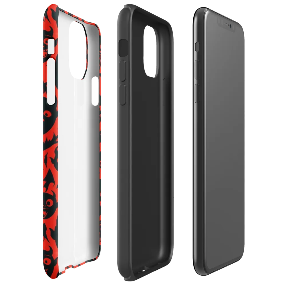 Midnight Mischief on Tough Case for iPhone® — Right