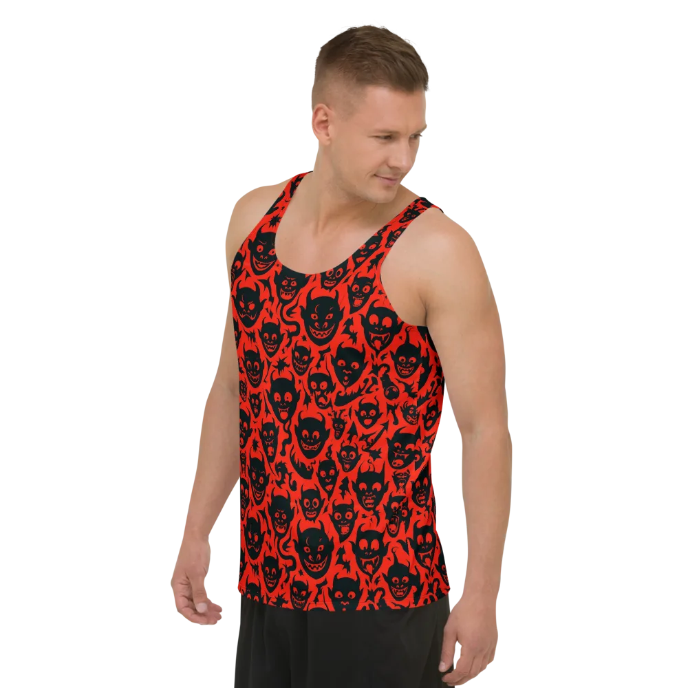 Midnight Mischief on Men's Tank Top — Left Front