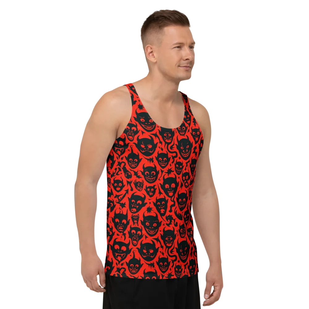Midnight Mischief on Men's Tank Top — Right Front
