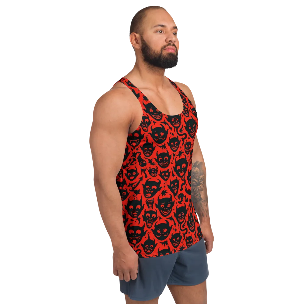 Midnight Mischief on Men's Tank Top — Right Front