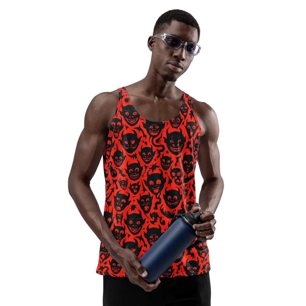 Midnight Mischief on Men's Tank Top — Front