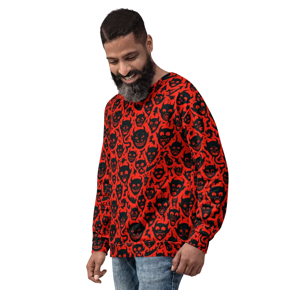 Midnight Mischief on Sweatshirt — Left Front