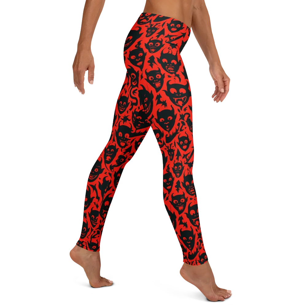 Midnight Mischief on Leggings — Right