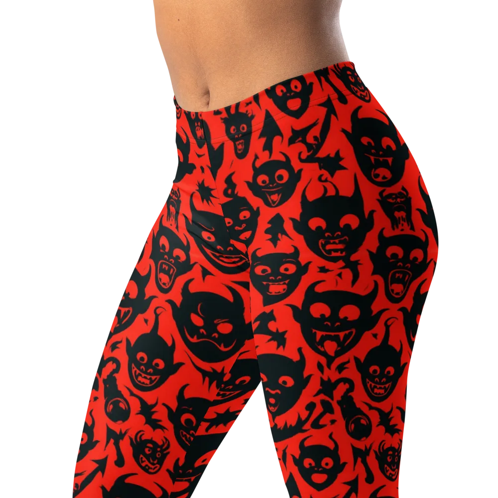 Midnight Mischief on Leggings — Left Front