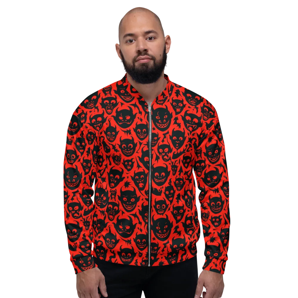 Midnight Mischief on Bomber Jacket — Front