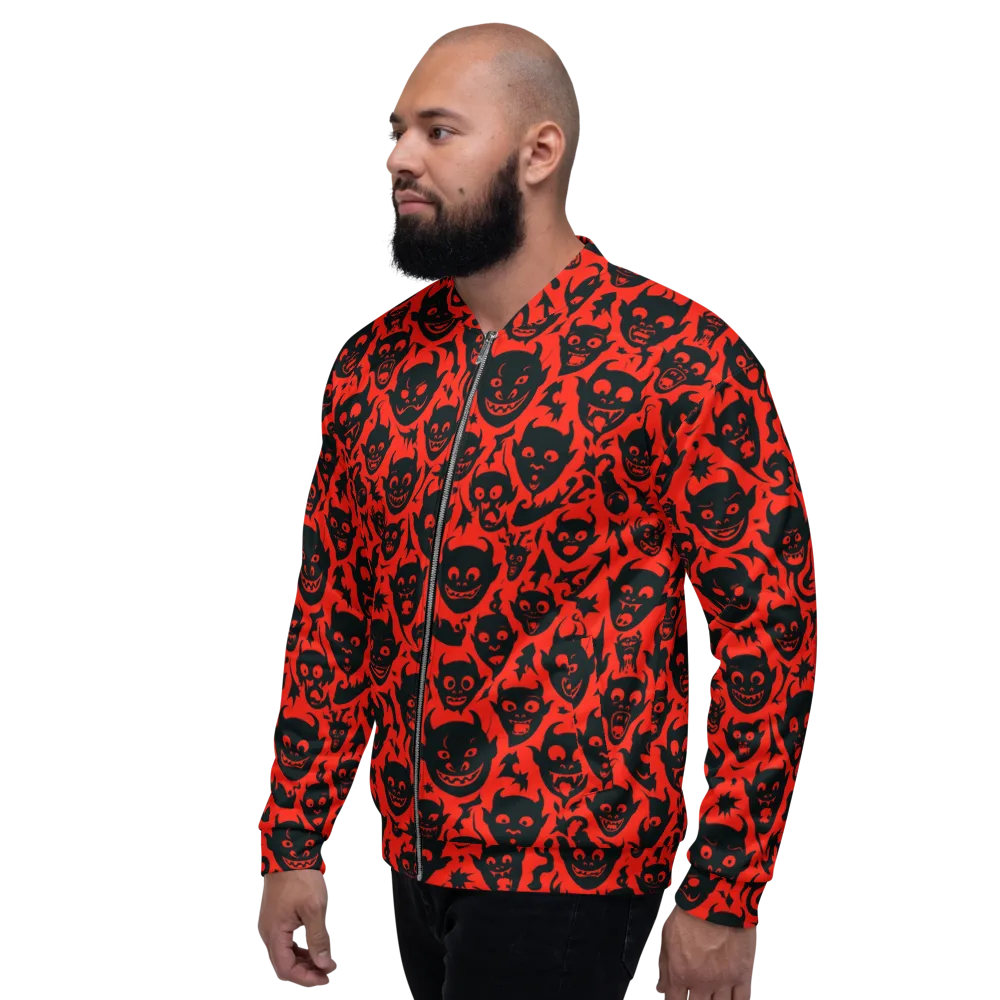 Midnight Mischief on Bomber Jacket — Left