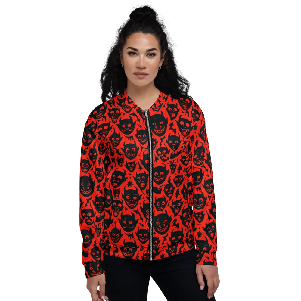 Midnight Mischief on Bomber Jacket — Front