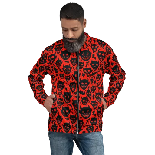 Midnight Mischief on a Bomber Jacket
