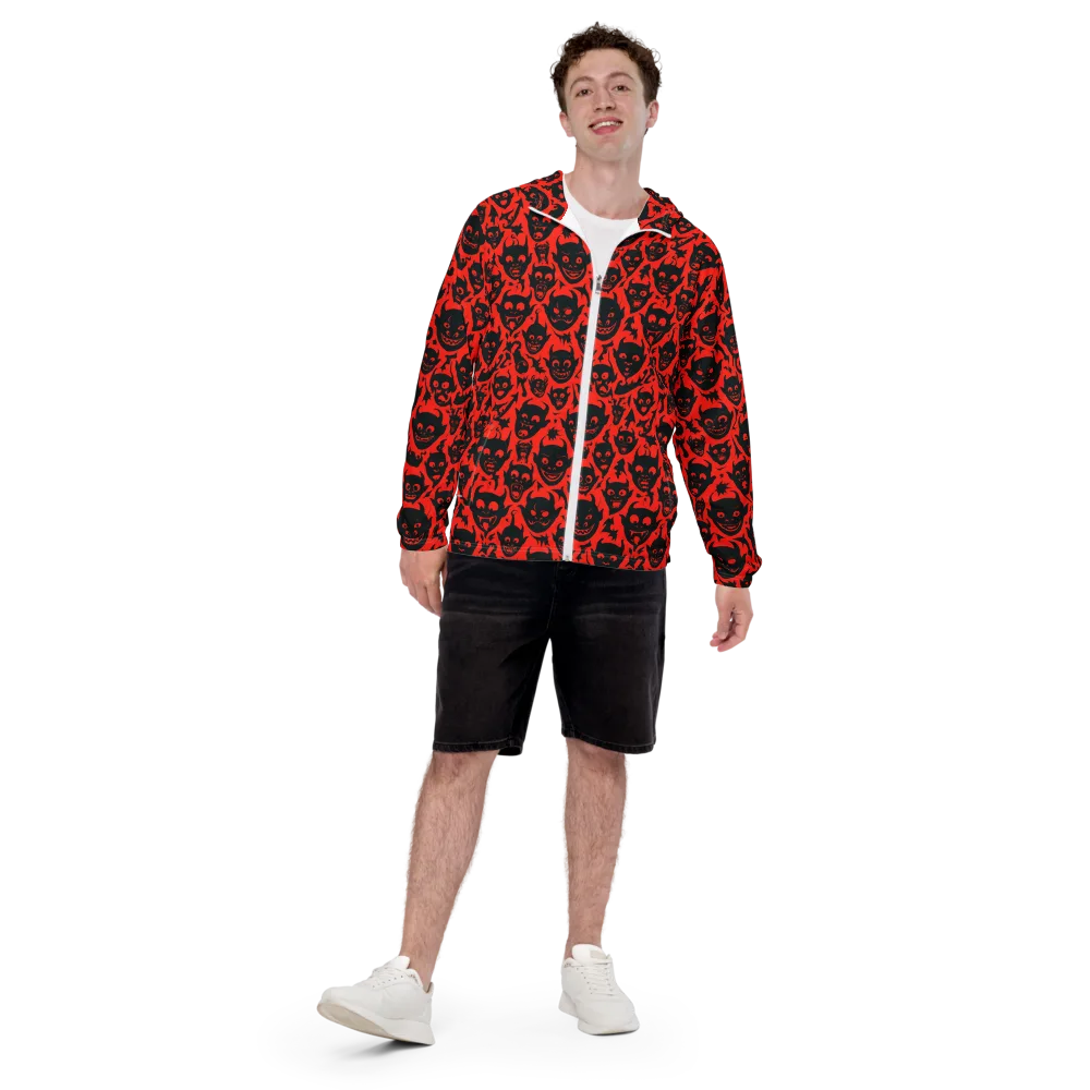Midnight Mischief on Men's Windbreaker — Front