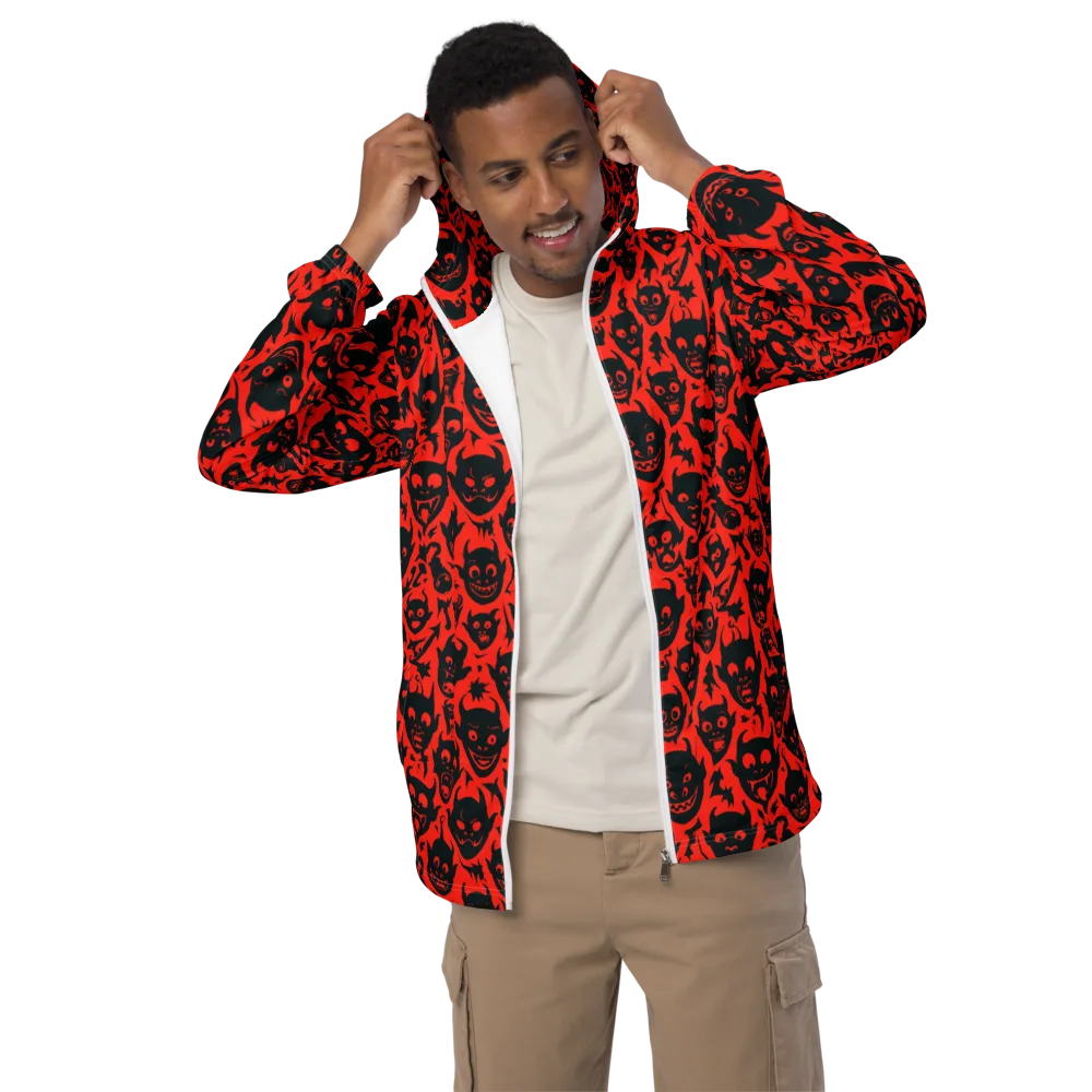 Midnight Mischief on Men's Windbreaker — Front