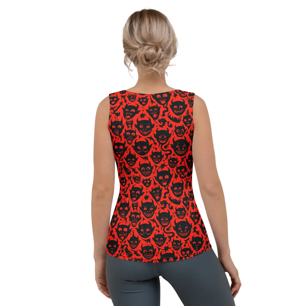 Midnight Mischief on Women's Tank Top — Back